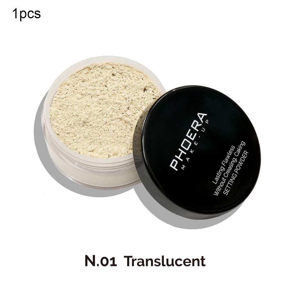 PHOERA 3 Colors Large Loose Powder Oil - control Waterproof Matte Loose Powder Long - lasting Full Coverage Concealer Powder Cake - Julia BeautyJulia MakeupJulia Beauty200001176:10#Translucent;200007763:201336100TranslucentCHINAPHOERA 3 Colors Large Loose Powder Oil - control Waterproof Matte Loose Powder Long - lasting Full Coverage Concealer Powder Cake