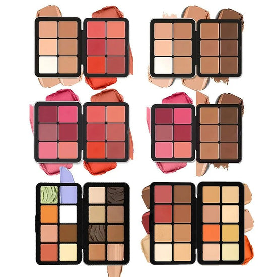 12 - Color Iron Box Blusher Plate Multi - Color Cream Blush Plate Concealer Plate Contour and Highlighter Palette Makeup Blush Face - Julia BeautyJulia MakeupJulia Beauty200001176:200006151#16 - E11716 - E11712 - Color Iron Box Blusher Plate Multi - Color Cream Blush Plate Concealer Plate Contour and Highlighter Palette Makeup Blush Face