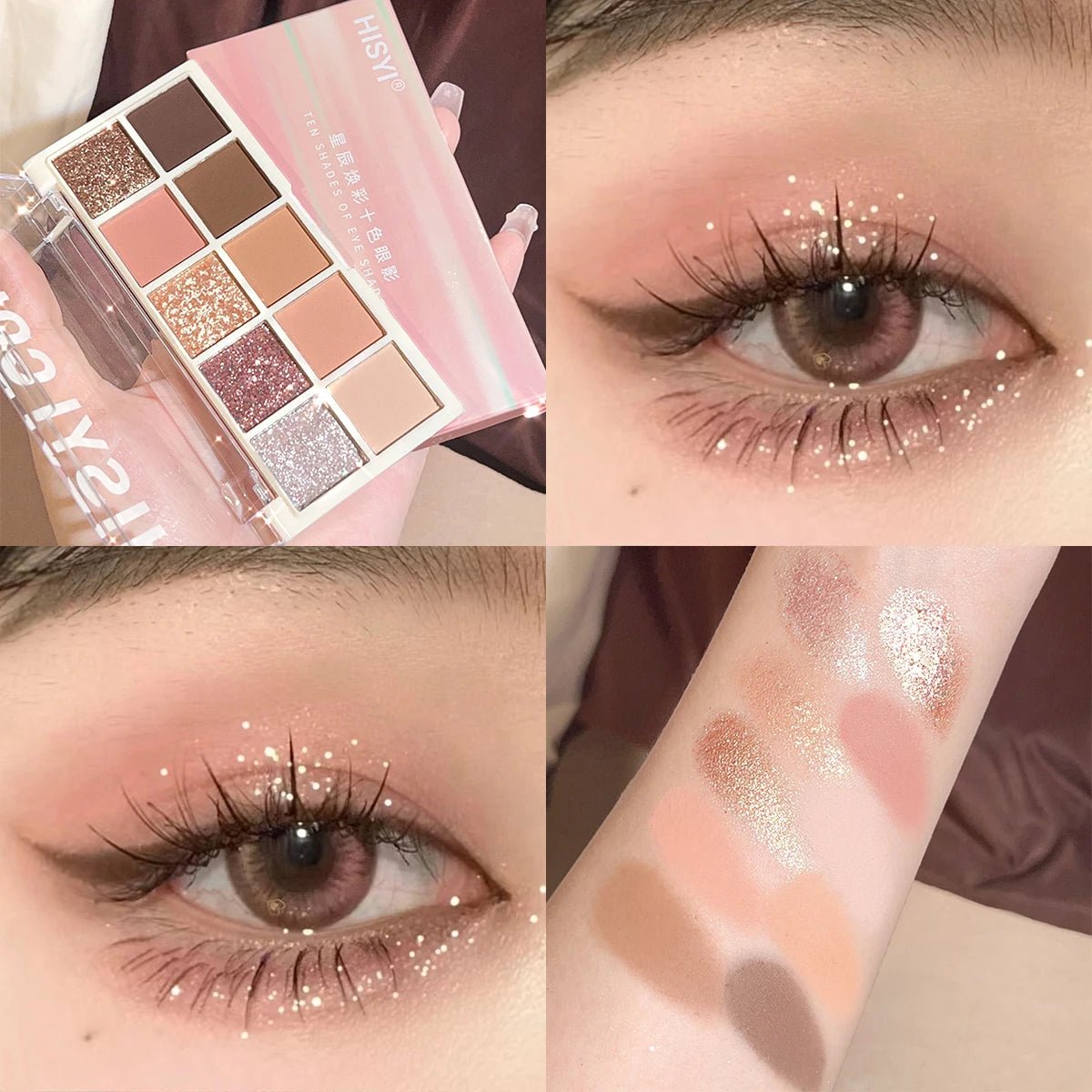 Star Rejuvenation Ten - Color Eye Shadow Pearl Matte Pink Pure Desire Powder Brown Plate Gentle Daily Cheap Makeup - Julia BeautyJulia MakeupJulia Beauty200001176:100013777#H2506 - 03H2506 - 03Star Rejuvenation Ten - Color Eye Shadow Pearl Matte Pink Pure Desire Powder Brown Plate Gentle Daily Cheap Makeup