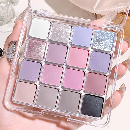 Sixteen - color sunset magic eye shadow plate pearl matte earth color Korean makeup eye shadow - Julia BeautyJulia MakeupJulia Beauty200001176:200006159#0404Sixteen - color sunset magic eye shadow plate pearl matte earth color Korean makeup eye shadow