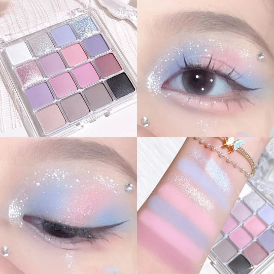 Sixteen - color sunset magic eye shadow plate pearl matte earth color Korean makeup eye shadow - Julia BeautyJulia MakeupJulia Beauty200001176:200006159#0404Sixteen - color sunset magic eye shadow plate pearl matte earth color Korean makeup eye shadow